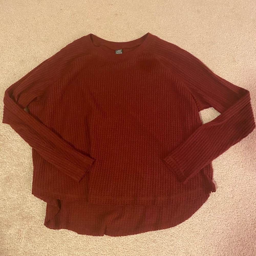 Waffle knit Sweater